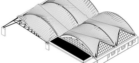 Disegno progetto stazione passeggeri